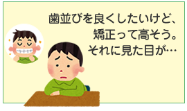 歯並びを良くしたいけど、矯正って高そう。それに見た目が・・・
